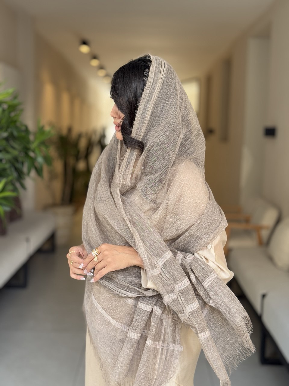 شال زنانه مجلسی تیتی