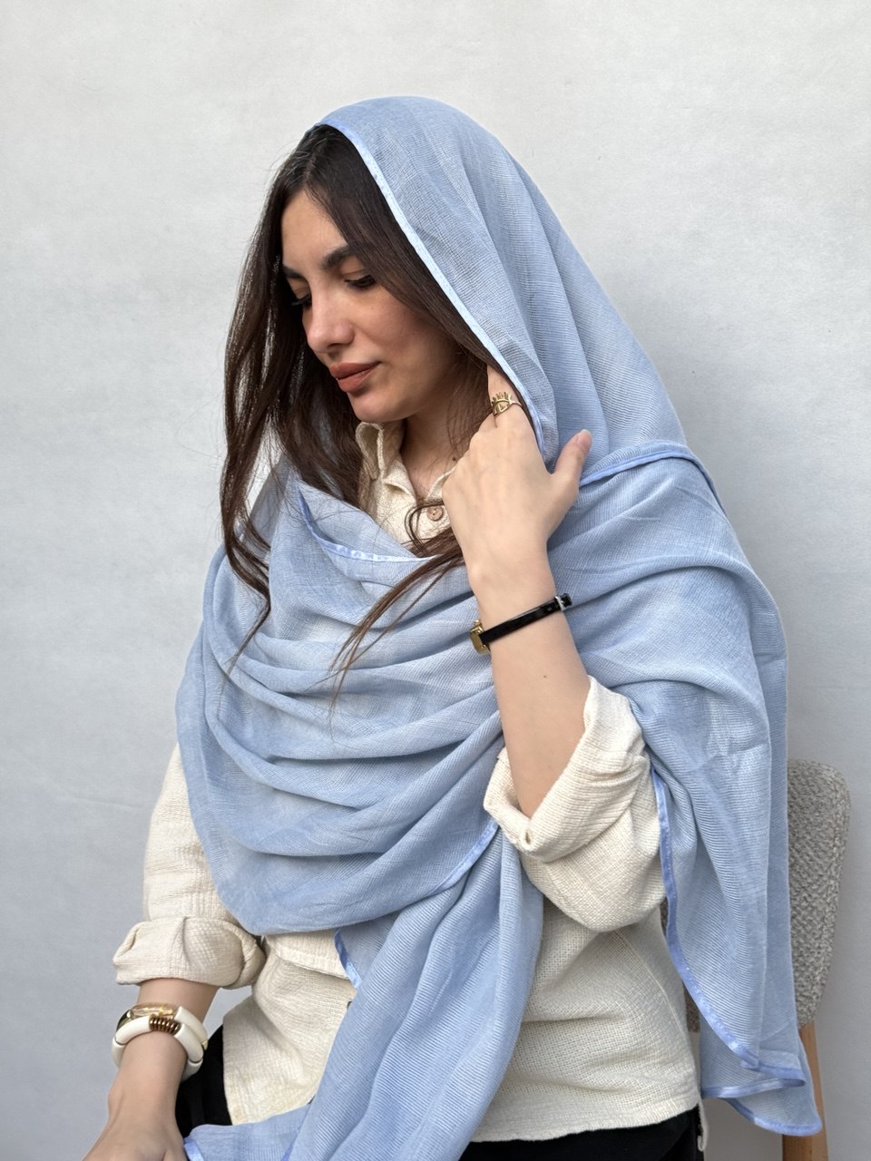شال نخی دسته ماهی