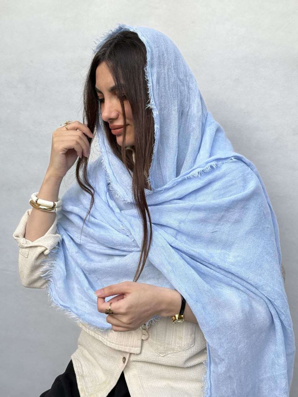 شال کنفی زارا ساده