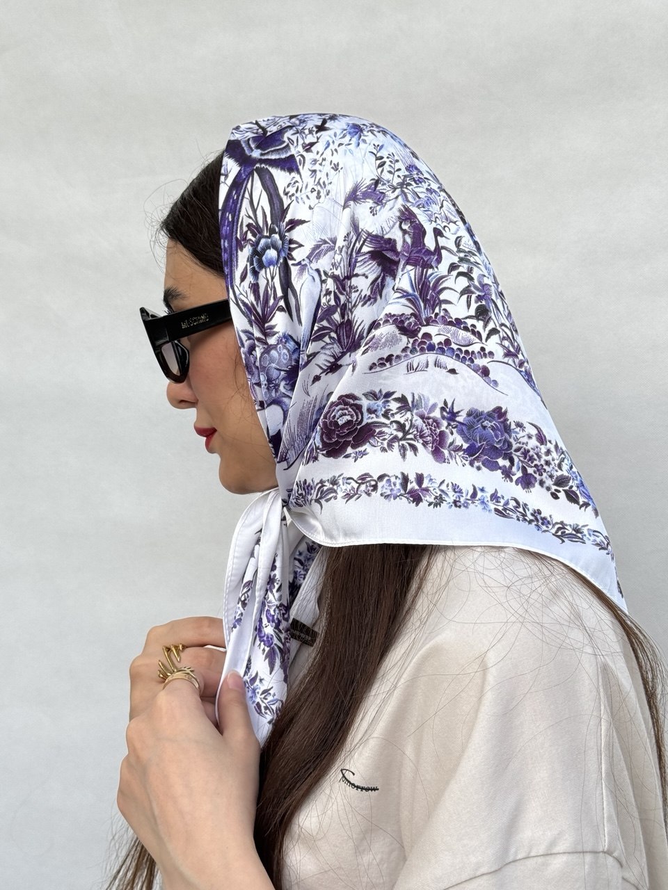 مینی اسکارف ابریشم وارداتی ایلکا