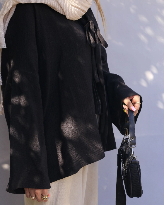 شومیز مشکی نخی