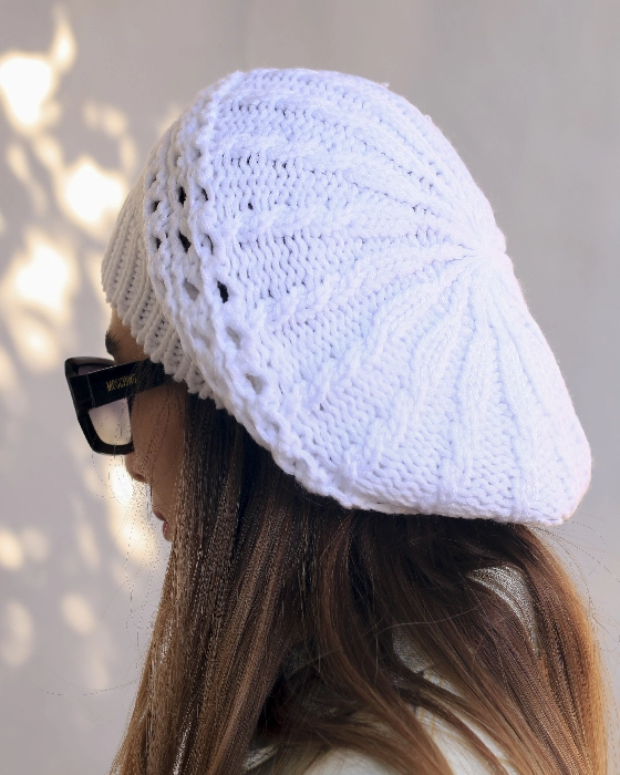 کلاه فرانسوی جلو کش بافت